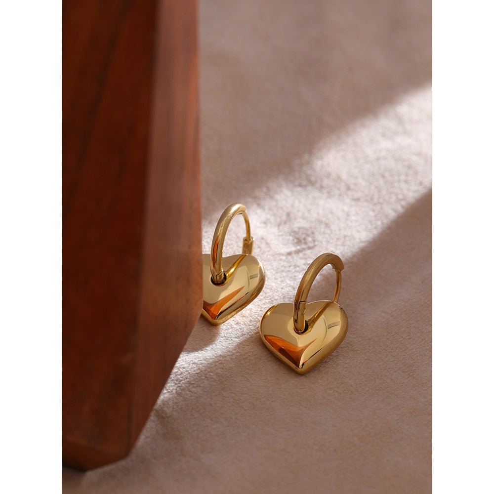 Louisa Heart Drop Earrings