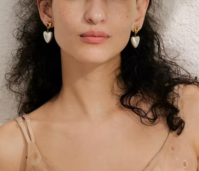 Heart Love Drop Earrings