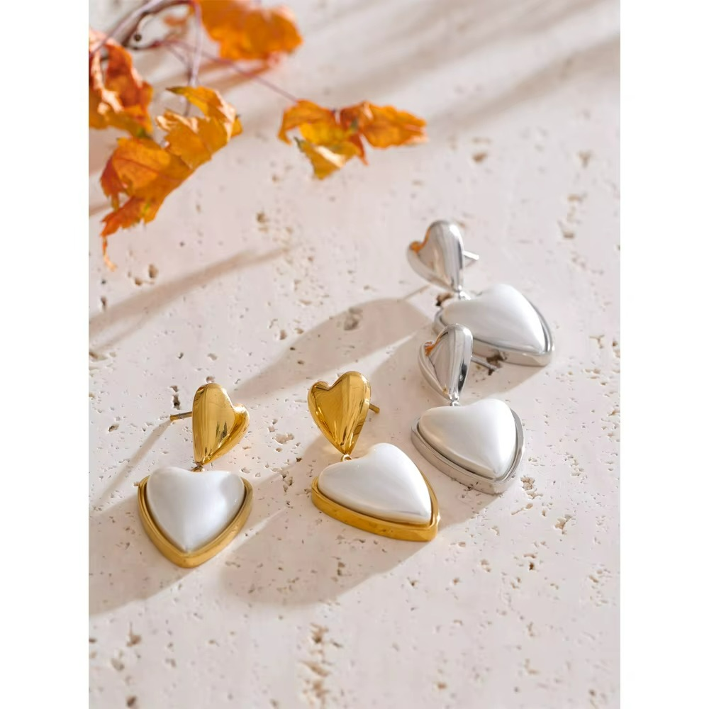 Heart Love Drop Earrings