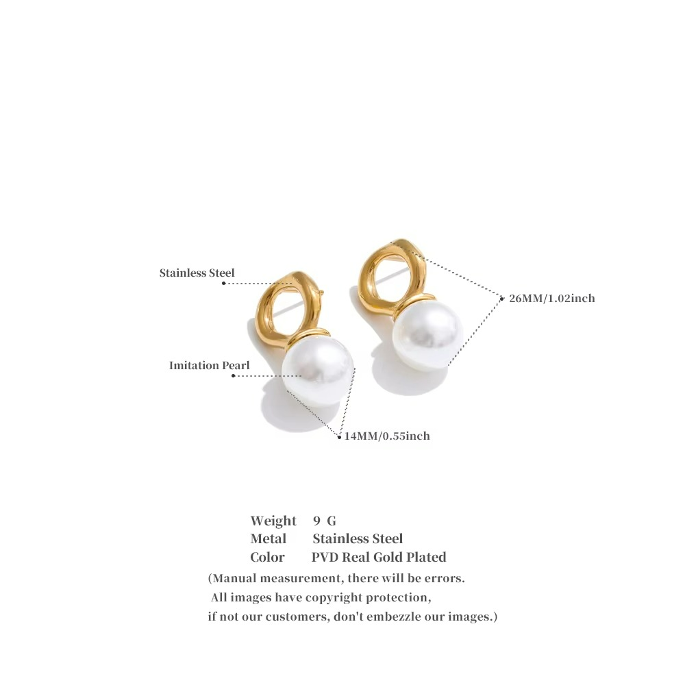 Elegance Pearl Stud Earrings