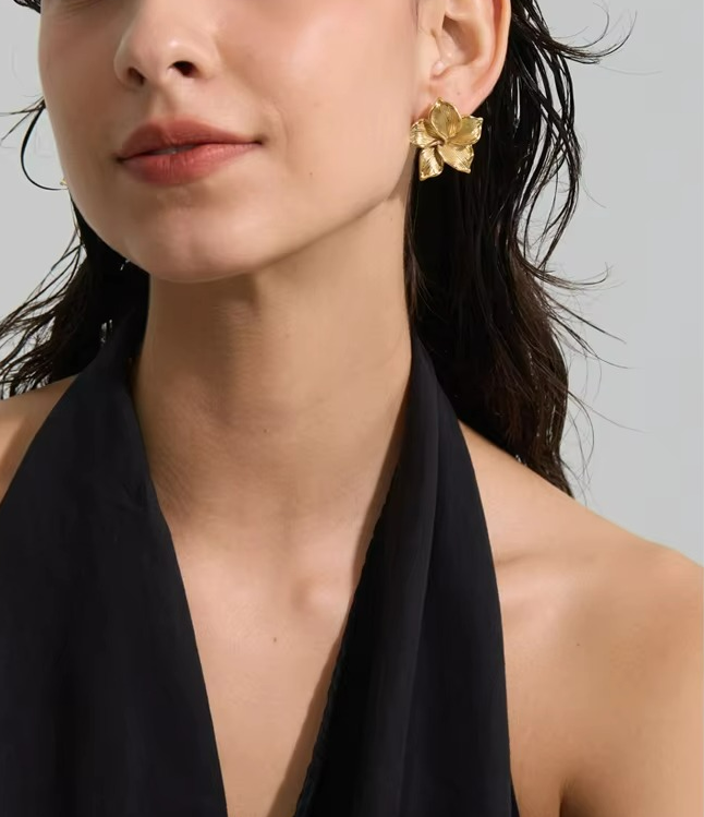 Flower Petals Stud Earrings