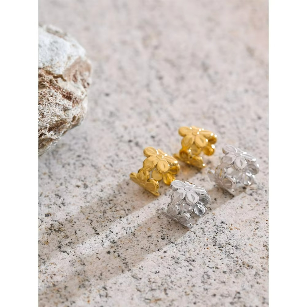 Flower Ear Cuff Earrings
