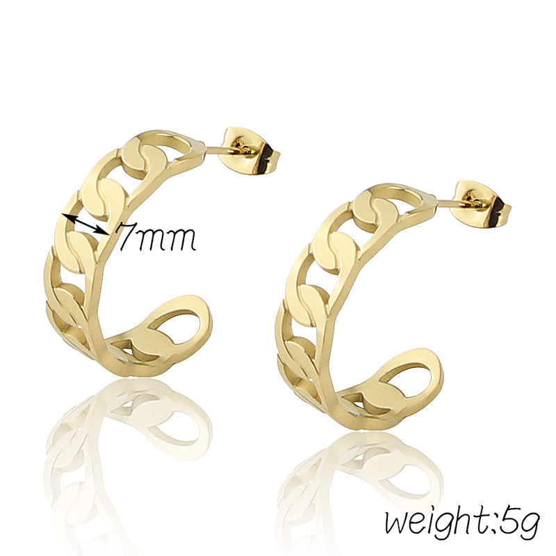 Roman Numeral Hoop Earrings