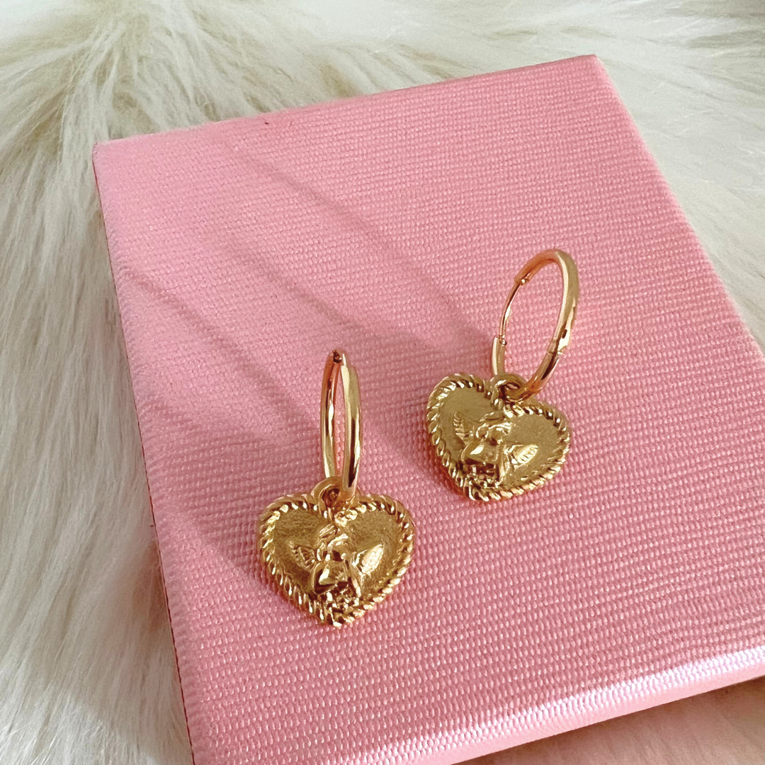 Cupid Heart Earrings