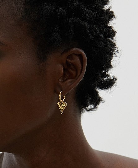 Clara Heart Drop Earrings