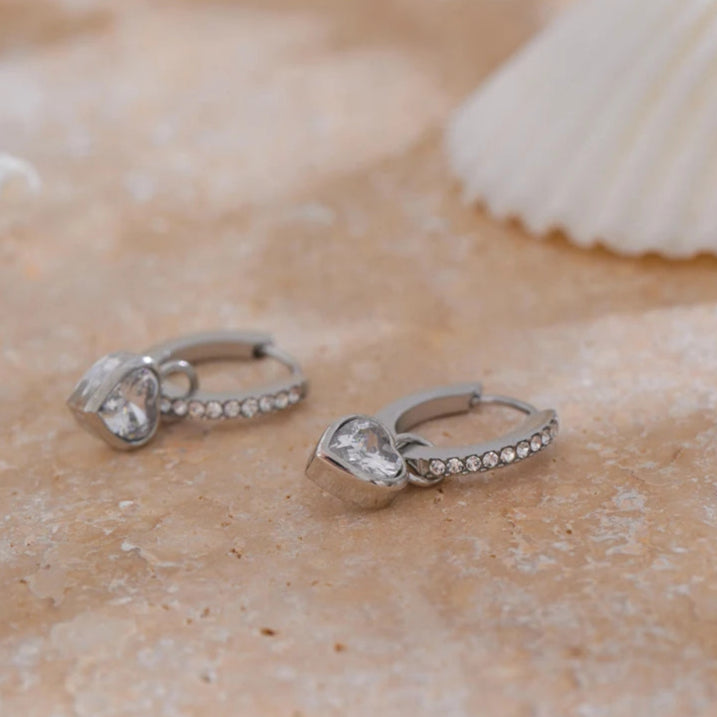 Heart Love Drop Earrings