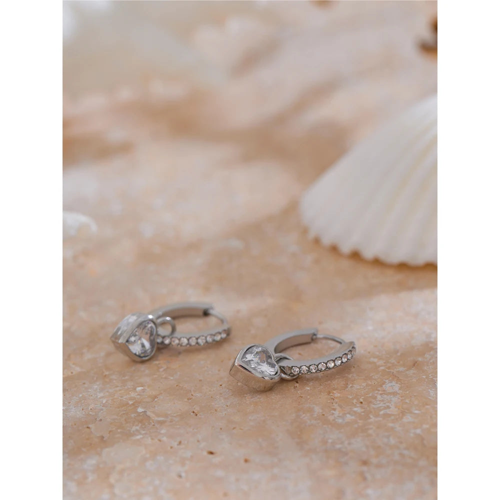 Heart Love Drop Earrings