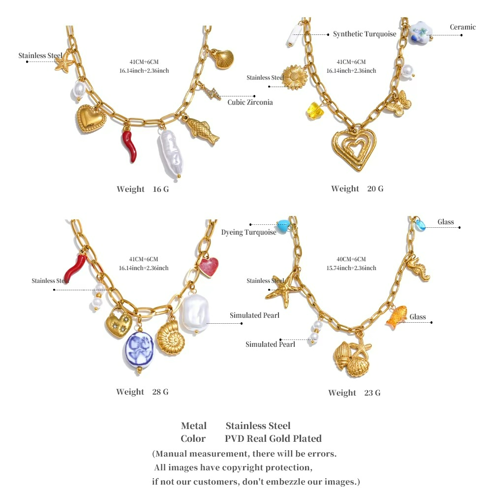 Ocean Style Chili Charm Necklace