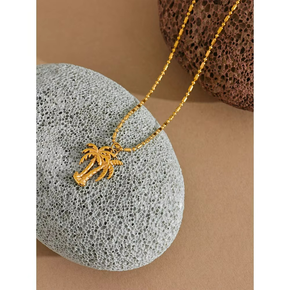 Coconut Tree Pendant Necklace