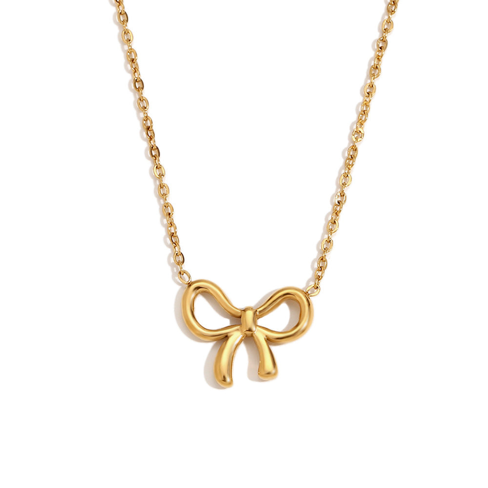 Raya Bow Necklace and Earrings Set