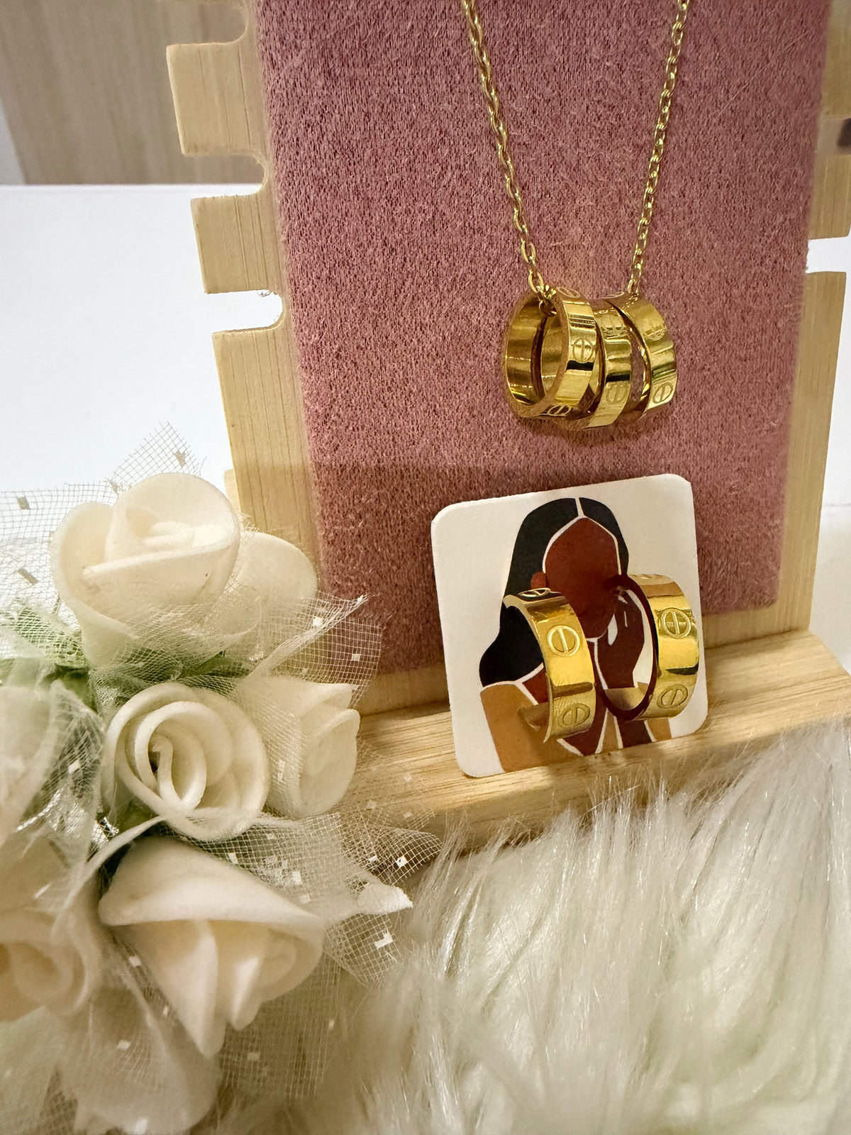 Forever Love Necklace and Earrings Set