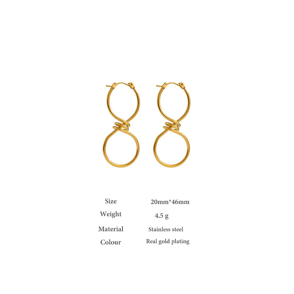 Tie Dangle Statement Earrings