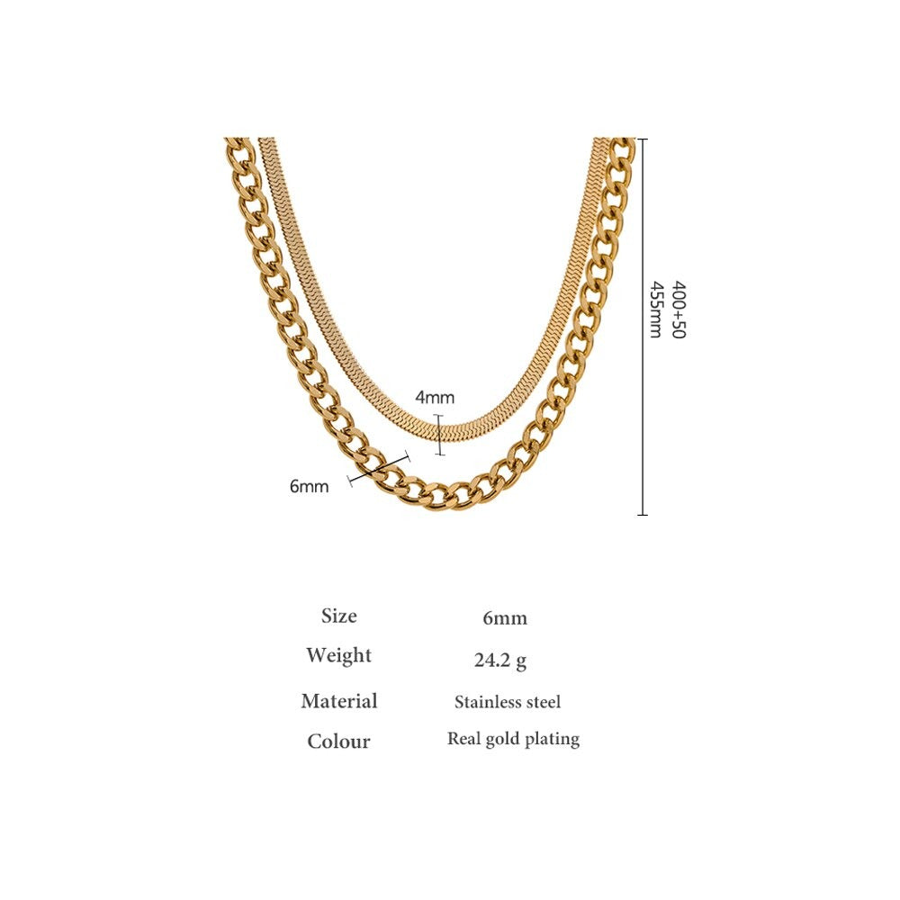 Stainless 18K Gold Plated Necklace