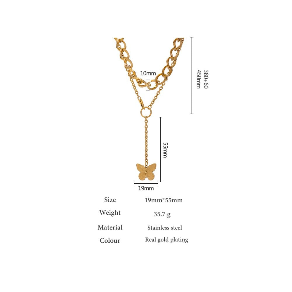 Stainless 18K Gold Plated Necklace