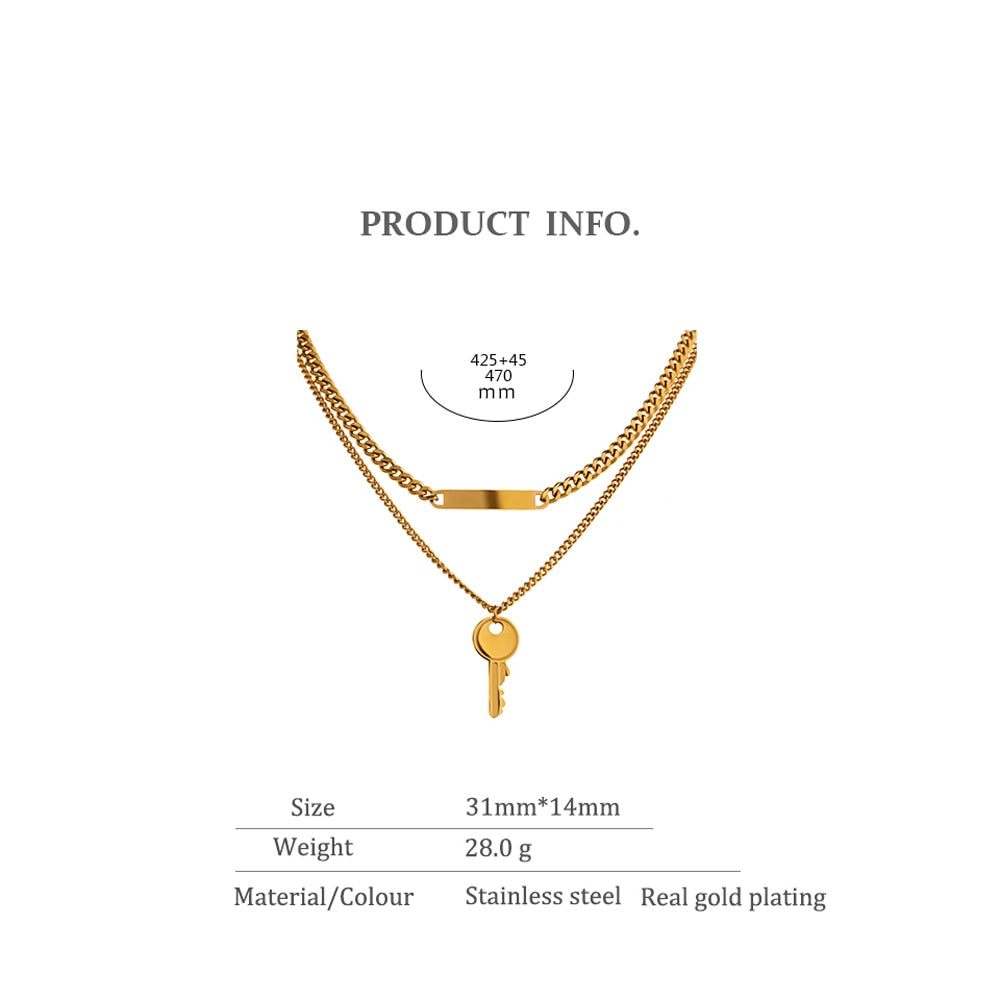 Stainless 18K Gold Plated Necklace