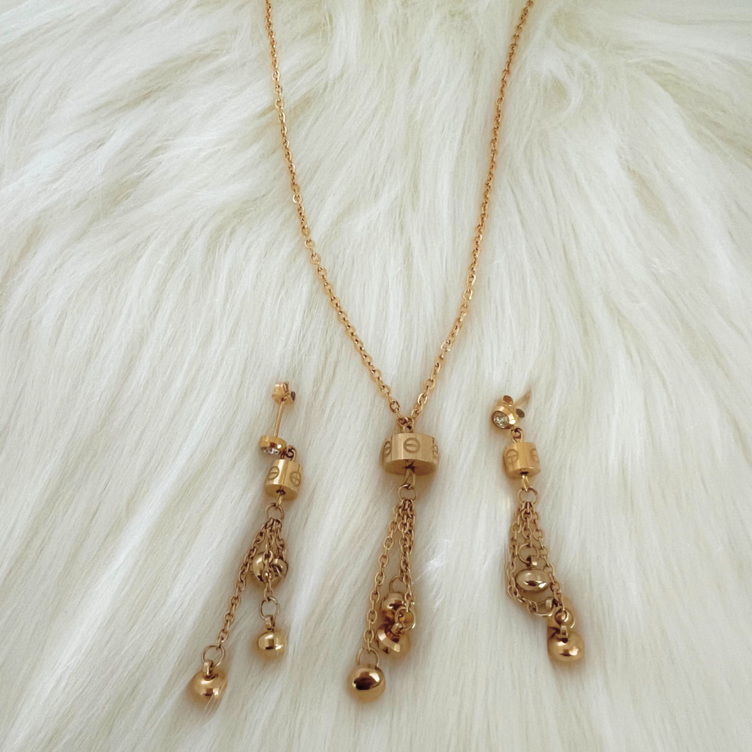 Drops Necklace and Earrings Set
