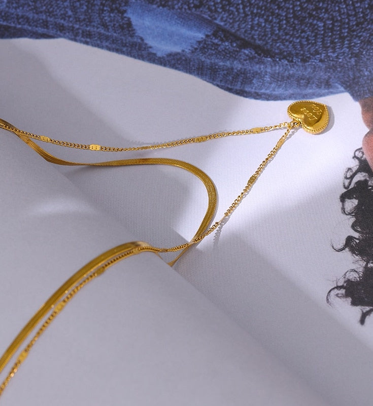 Stainless 18K Gold Plated Necklace