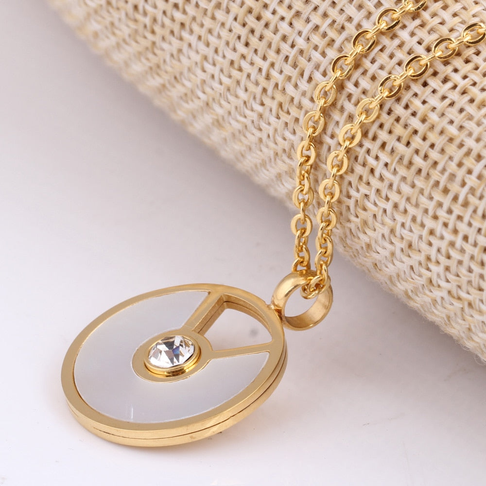 Circles Necklace and Earrings Set