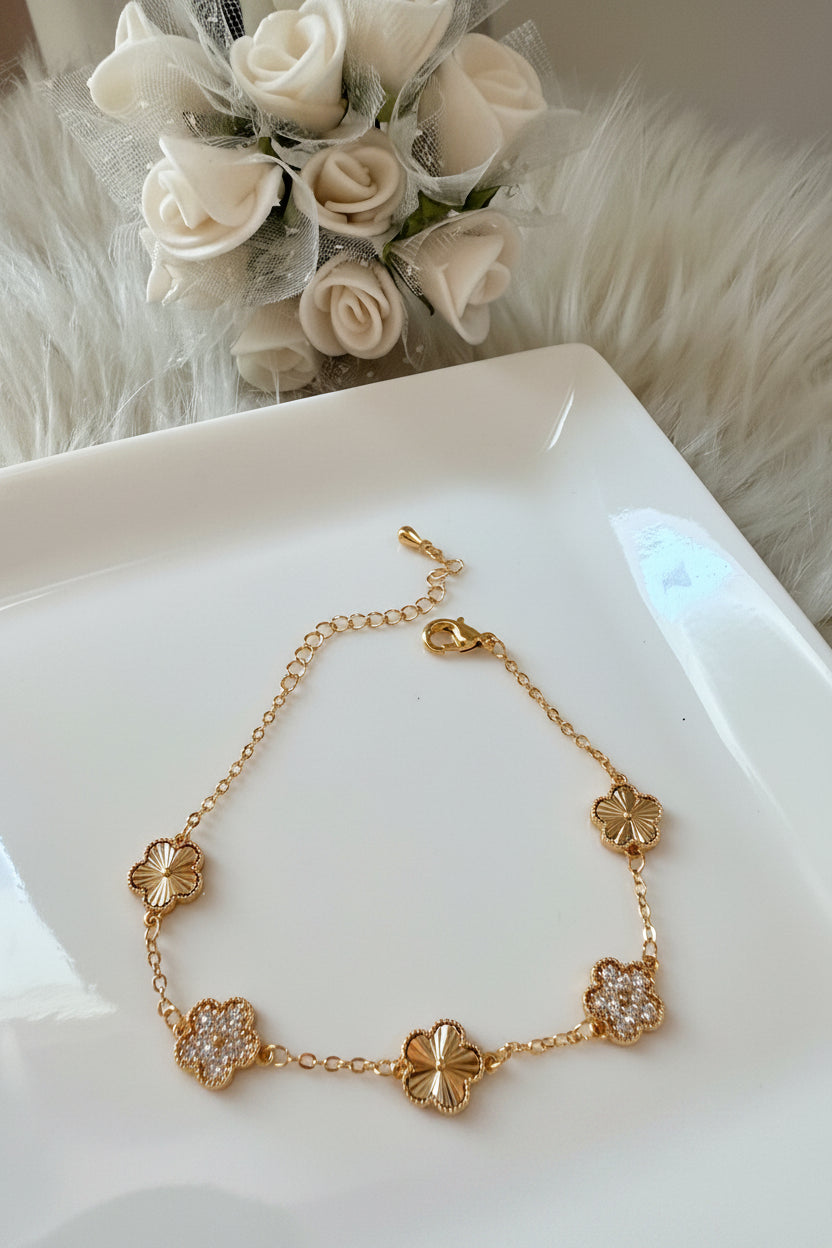 Clover Studded Bracelet