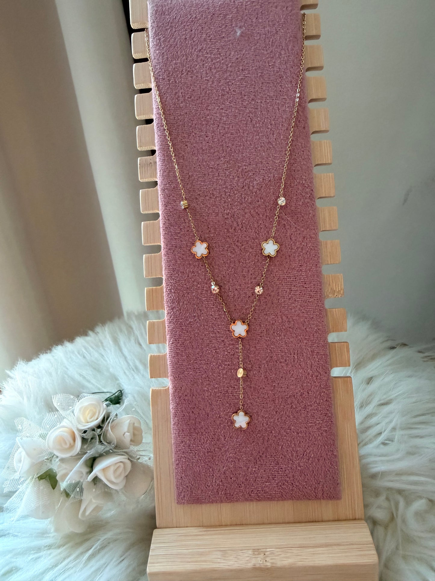 Clover Drop Necklace