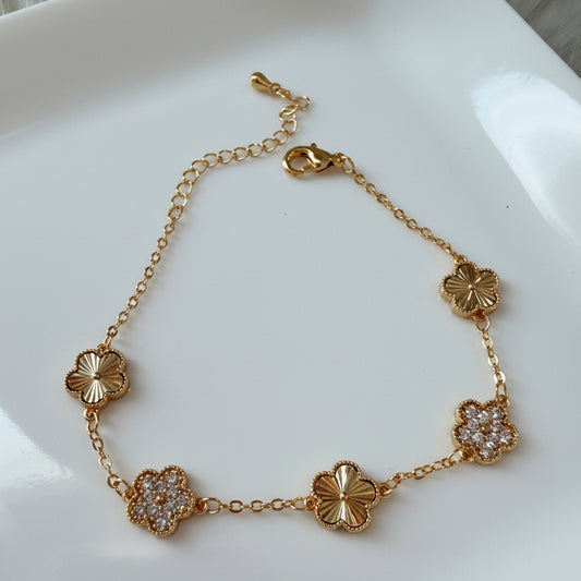 Clover Studded Bracelet