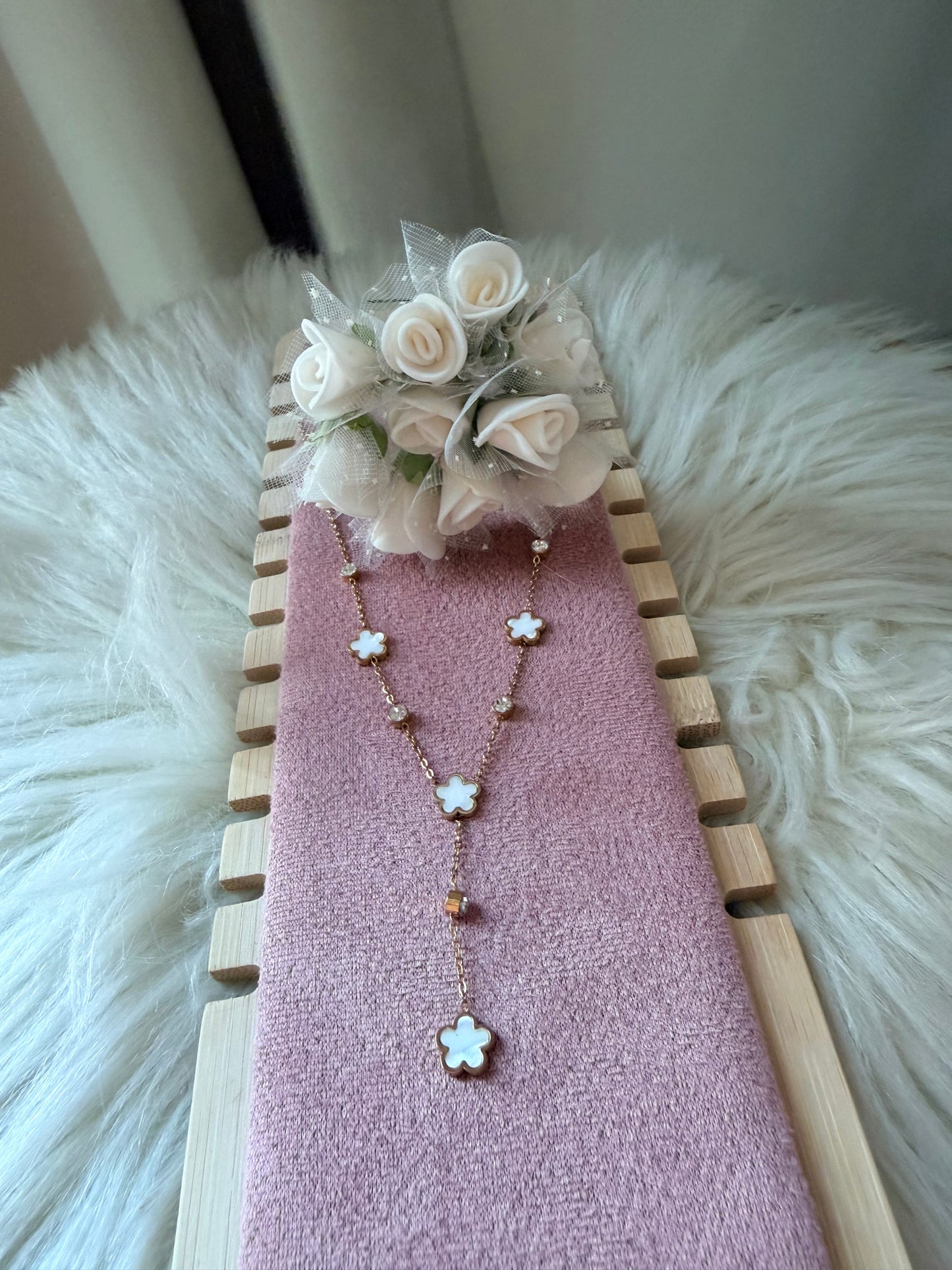 Clover Drop Necklace