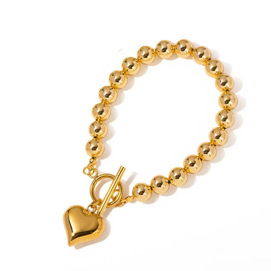 Jamila Bead Heart Bracelet