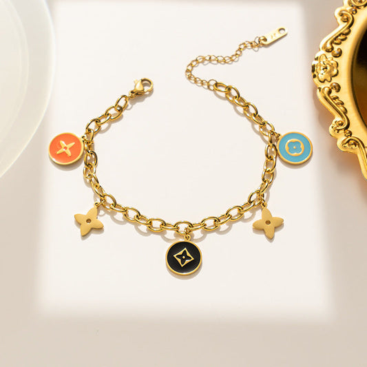 Rania Enamel Color Bracelet
