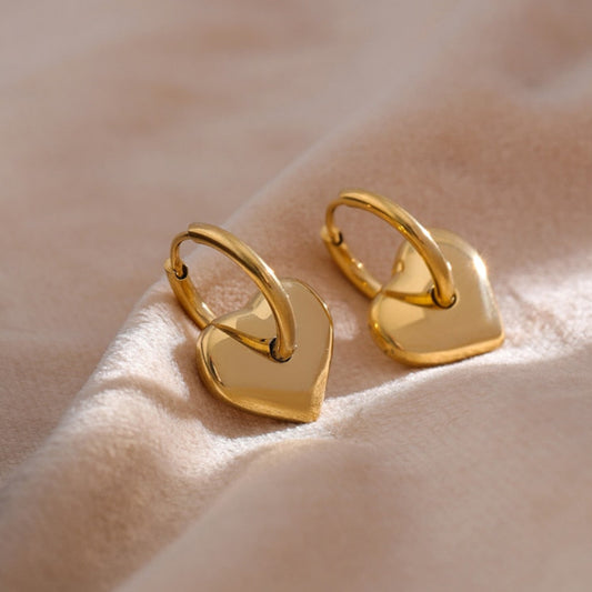 Louisa  Heart Drop Earrings