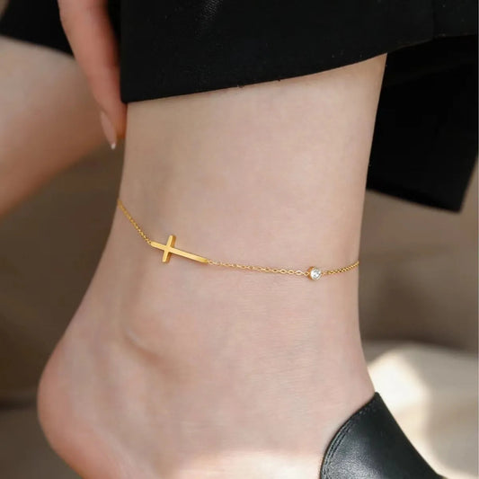 Cross Anklet