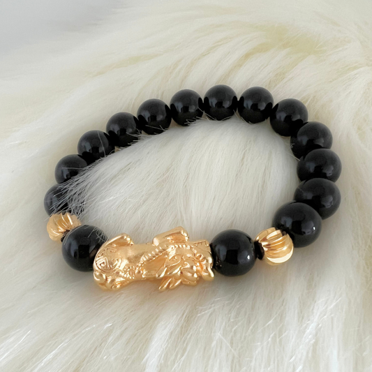 Pixiu Black Charm Wealth Bracelet