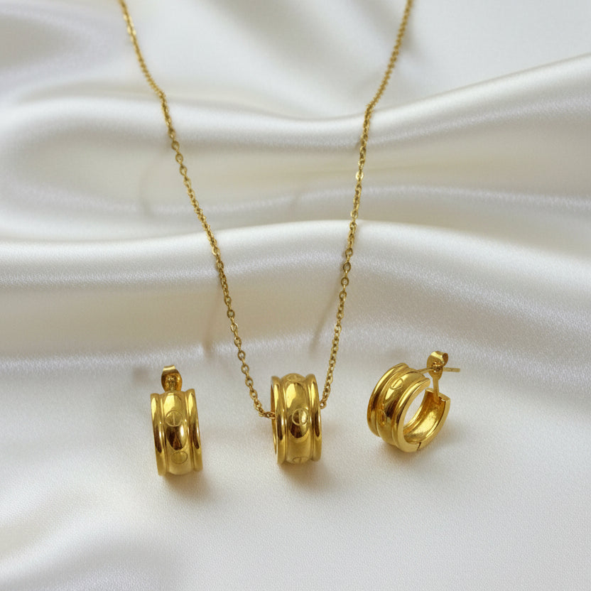 Forever Love Necklace and Earrings Set