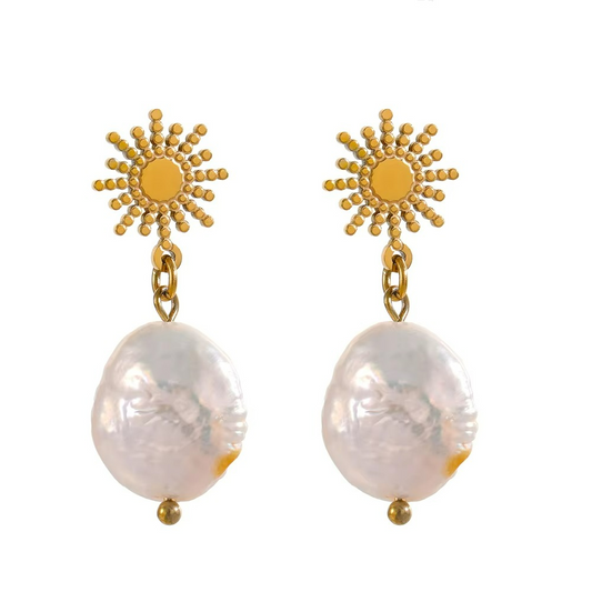 Sun Celestial Dangle Earrings