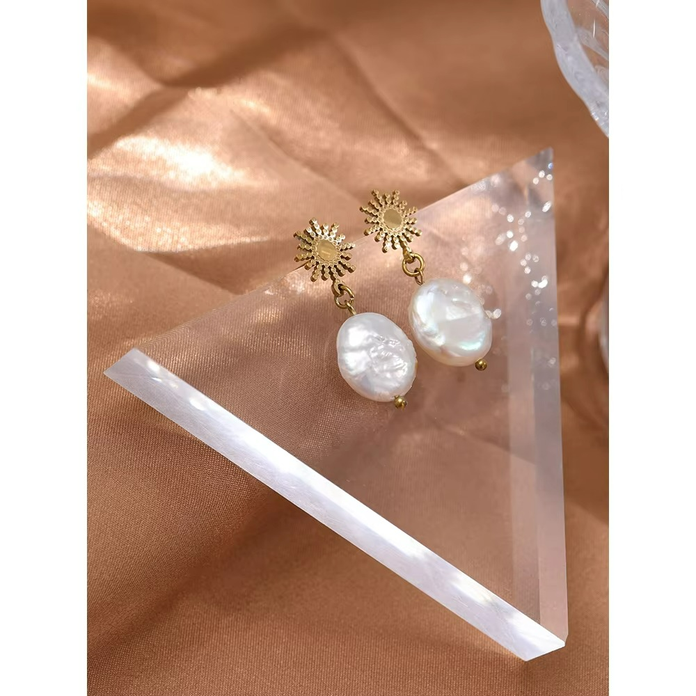 Sun Celestial Dangle Earrings