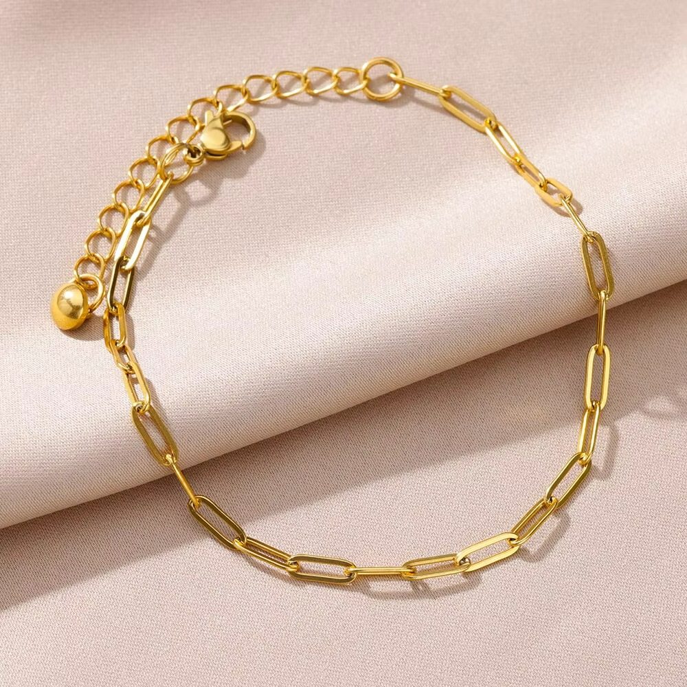 Paperclip Chain Anklet