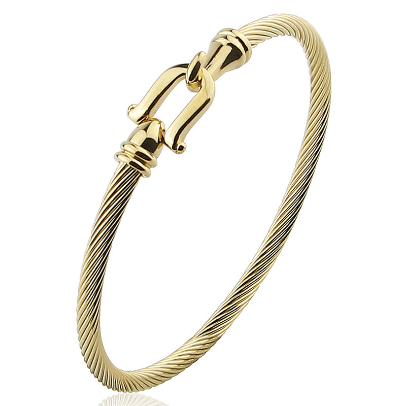 Buckle Twist Bangle