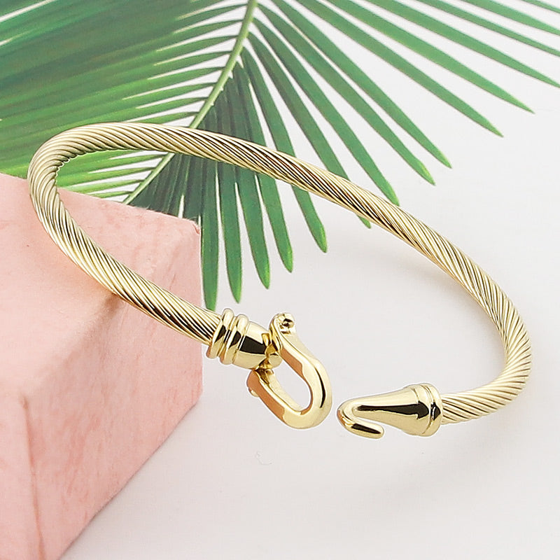 Buckle Twist Bangle