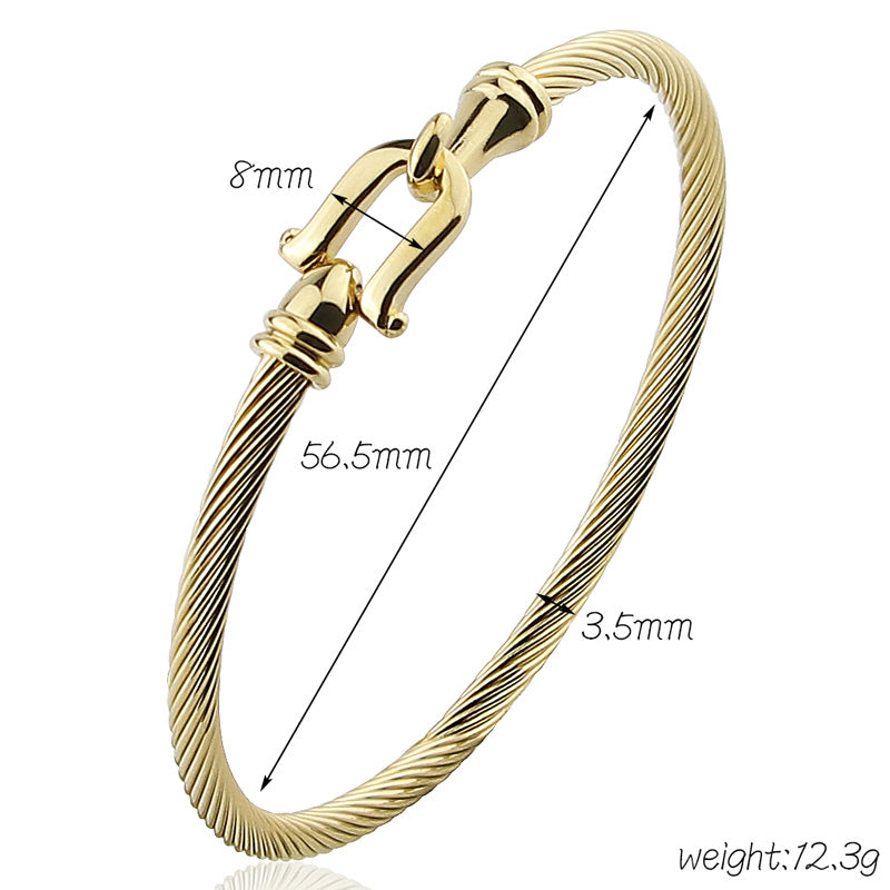 Buckle Twist Bangle