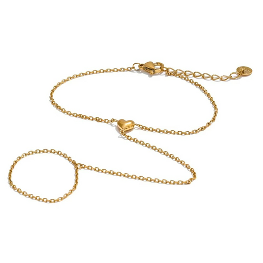 Dear Heart Chain Finger Bracelet