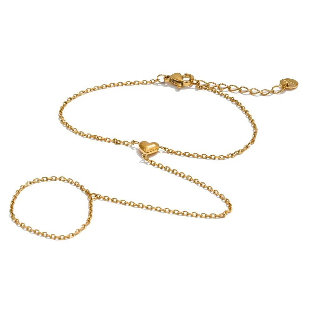 Dear Heart Chain Finger Bracelet