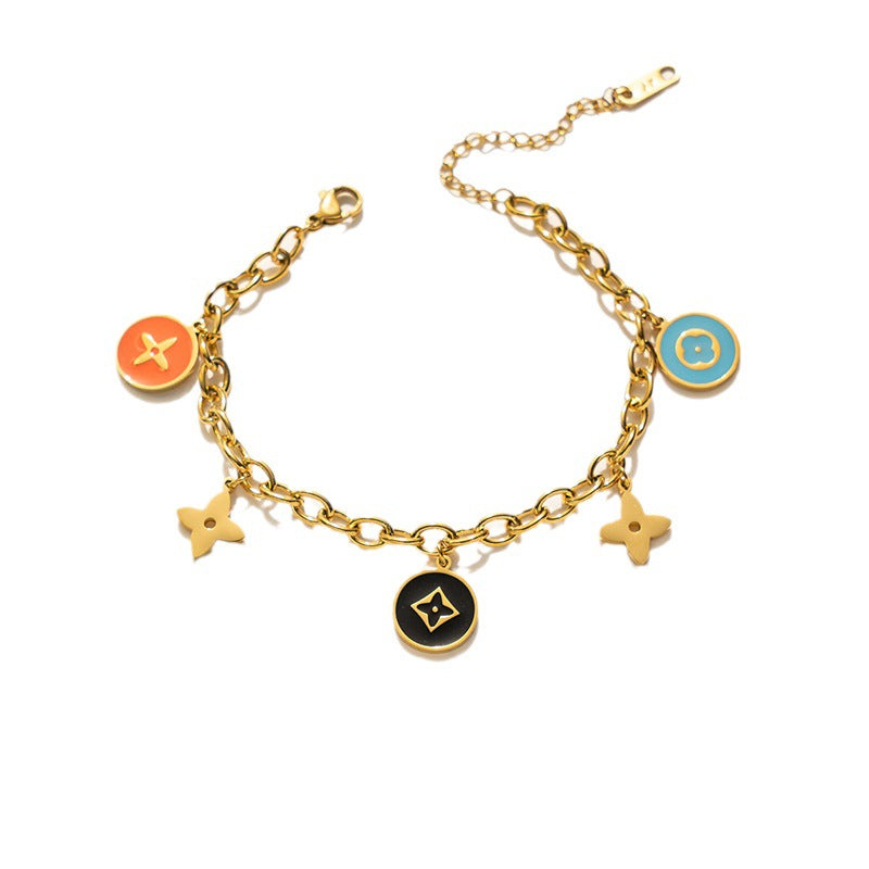 Rania Enamel Color Bracelet