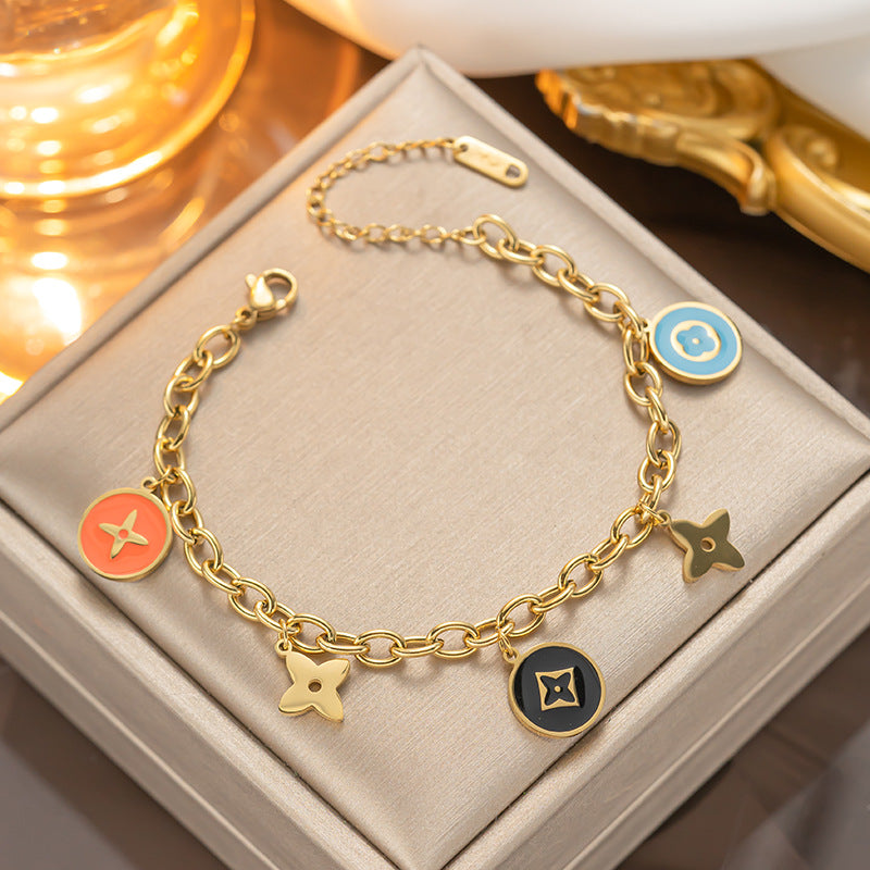 Rania Enamel Color Bracelet