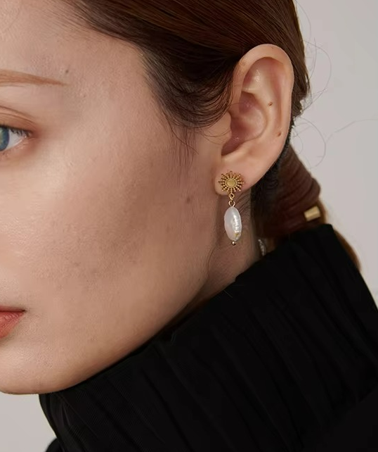 Sun Celestial Dangle Earrings