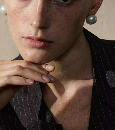 Simulated Pearls Round Stud Earrings