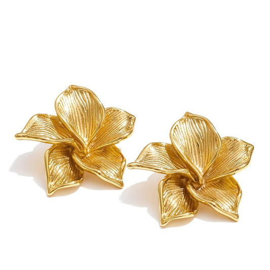 Flower Petals Stud Earrings