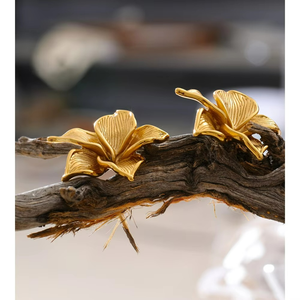 Flower Petals Stud Earrings