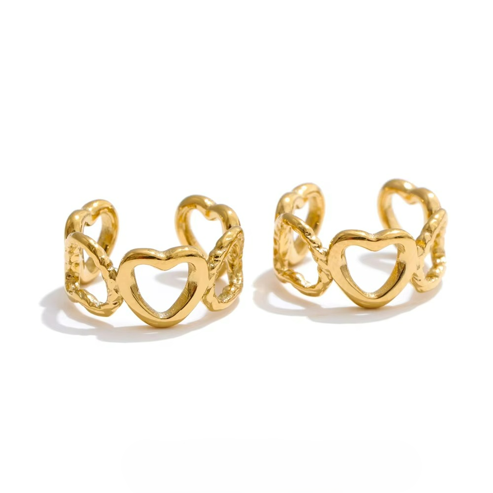 Infinite Heart Ear Cuff Earrings