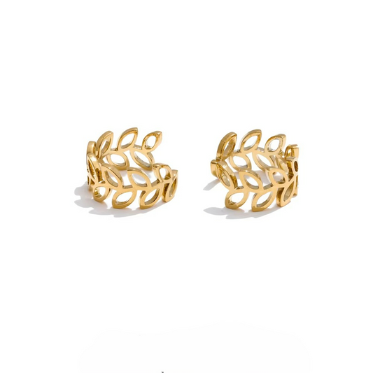 Leaf Ear Cuff Earrings