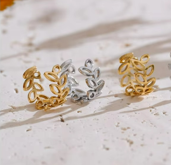 Leaf Ear Cuff Earrings