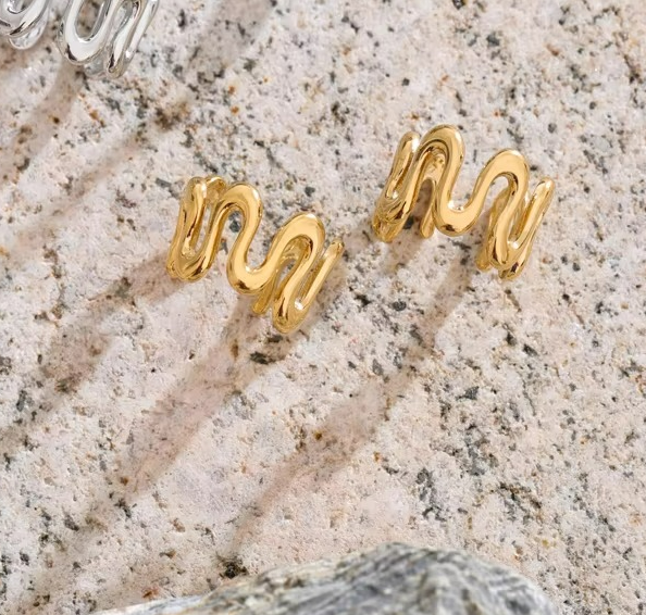 Waves Ear Cuff Earrings